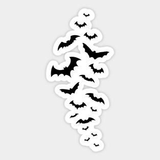 Flock of Bats (Black) Sticker